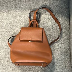 Vegan leather backpack purse